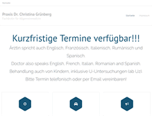 Tablet Screenshot of drgruenberg.com
